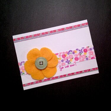 Simple flower card