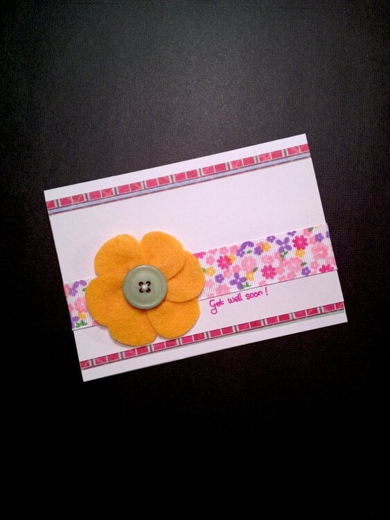 Simple flower card