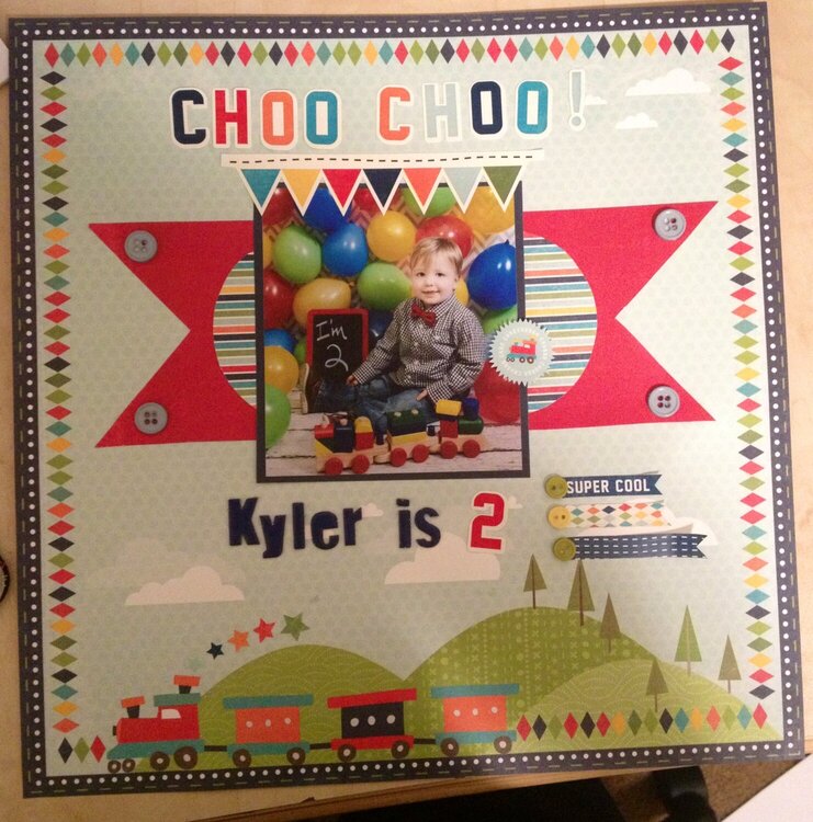 Choo Choo!  Kyler is 2