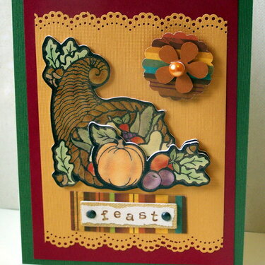 Feast Thanksgiving Day Card