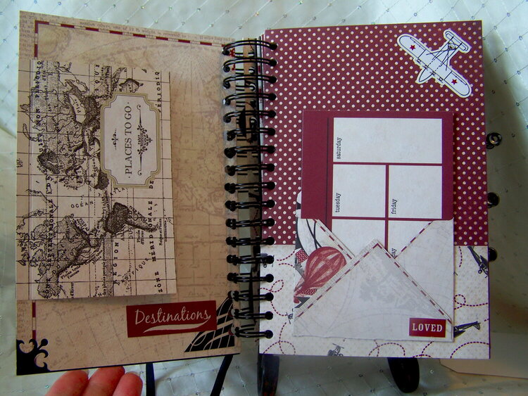 Carta Bella &quot;Well Traveled&quot; Vintage Travel Journal