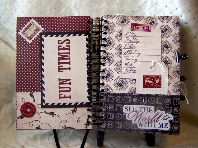 Carta Bella &quot;Well Traveled&quot; Vintage Travel Journal
