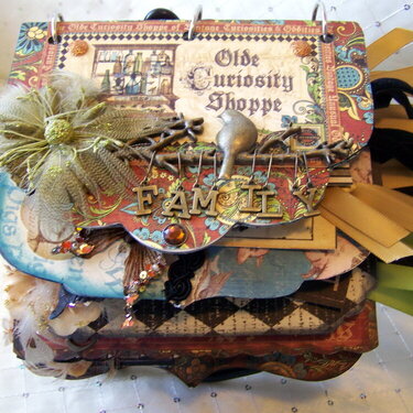 Front Cover for Graphic 45&#039;s Old Curiosity Shoppe for Cigar Box &amp; Mini Swap
