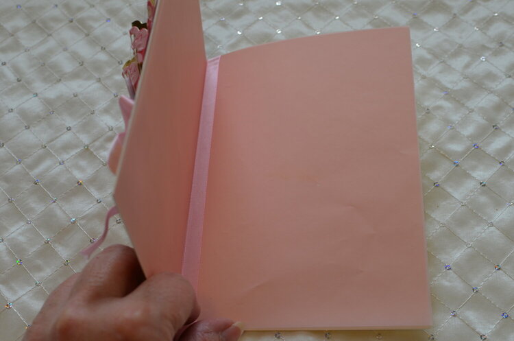 Pink Tulle Fan Card Inside