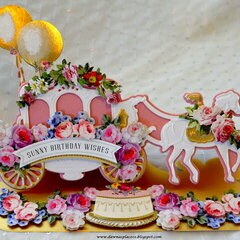 Carriage Easel Card