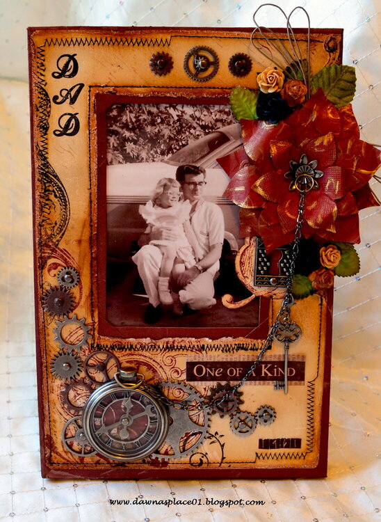&quot;One of a Kind Dad&quot; Altered Picture Frame