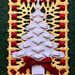 Snowy Christmas Tree Card 2