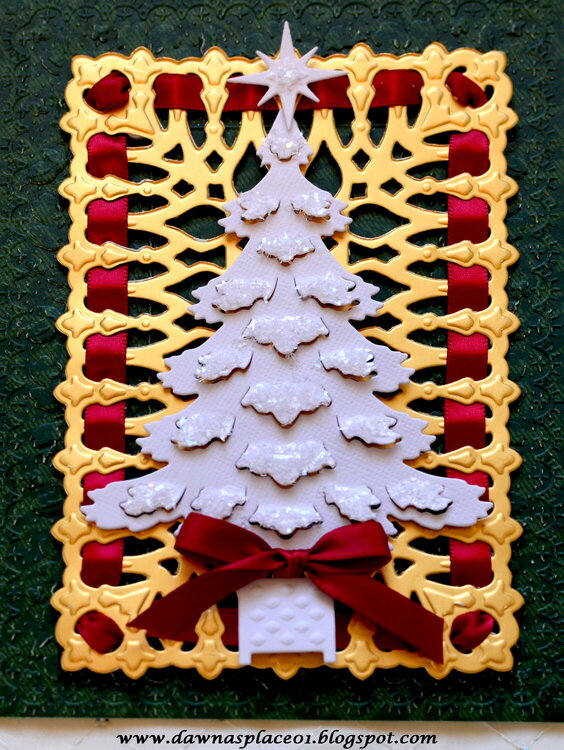 Snowy Christmas Tree Card 2