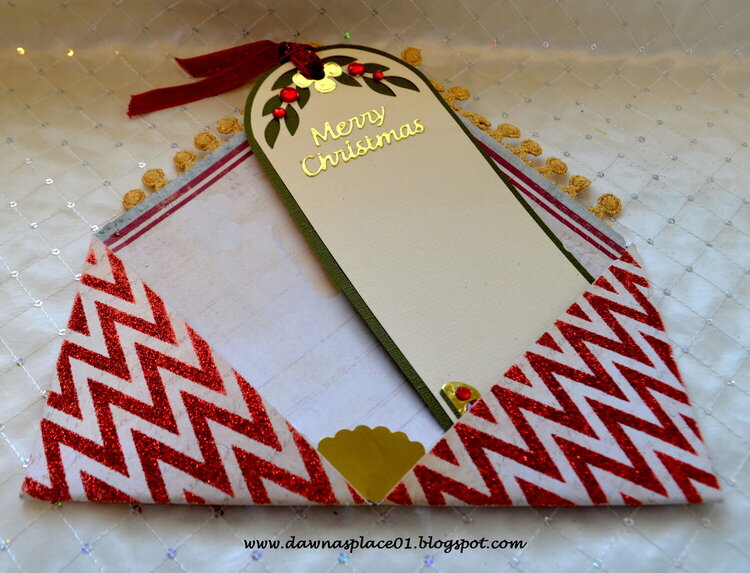 Luxury Envelope with Merry Christmas Tag