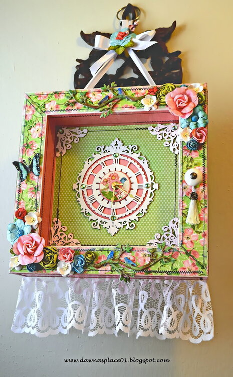 Shabby Chic Clock for Friendship Swap