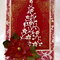 Gold Embossed Christmas Tree & Poinsettia Card (Outside)