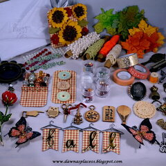 Vintage Fall Emblishment Box