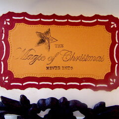 Nagic of Christmas Gold Embossed Card (Inside)