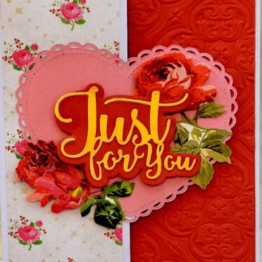 Just For You Heart Card