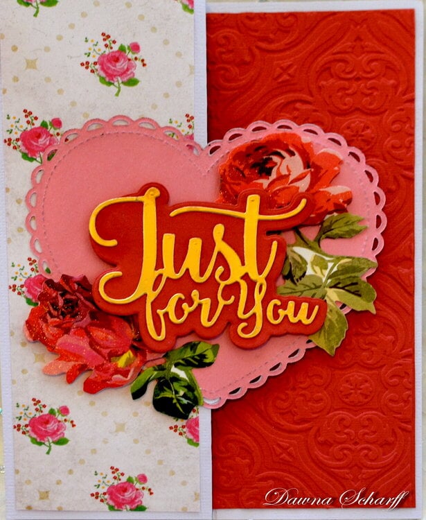 Just For You Heart Card