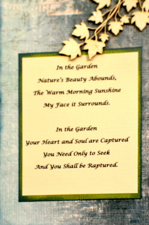 In the Garden Pocket Tag Folio