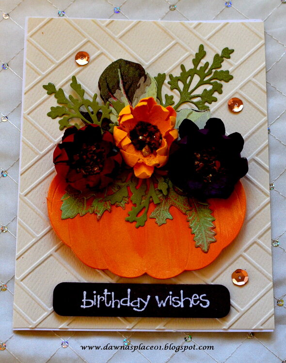 Pumpkin Birthday Card
