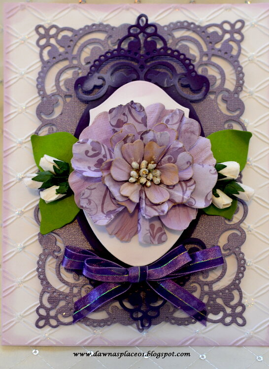 Purple Flower Card