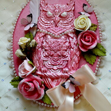 Shabby Owl Plaque