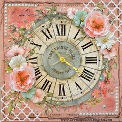 Time Brings Roses Clock