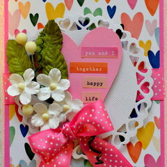 Floating Hearts Valentine Card