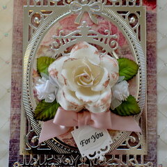 White Rose For You Card