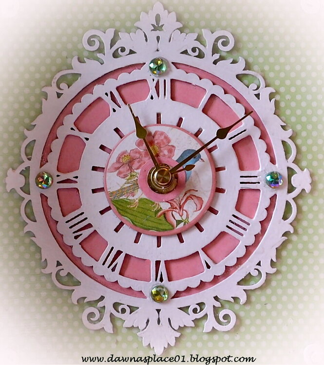 Shabby Chic Clock for Friendship Swap