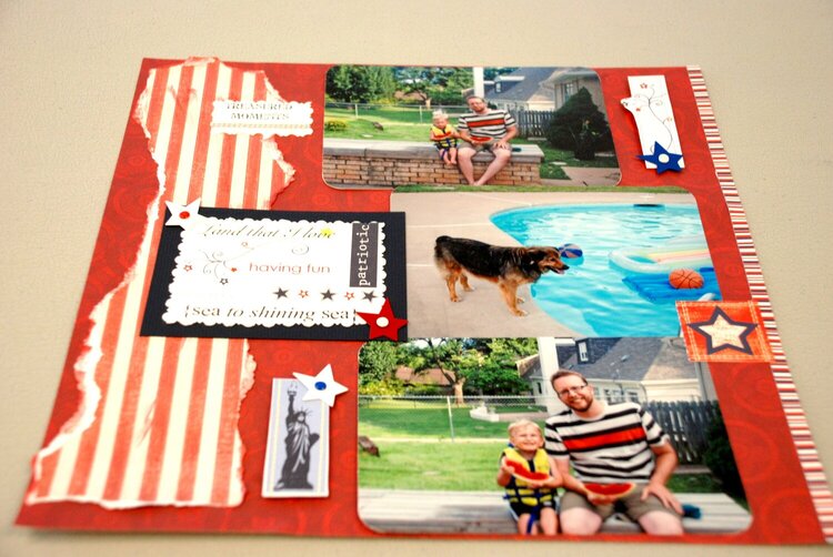 4th of July 12 by 12 layout by Adorn-It