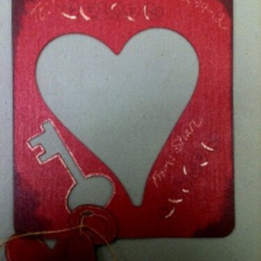 Valentine key &amp; heart card