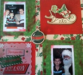 Anna Griffin Christmas Layout