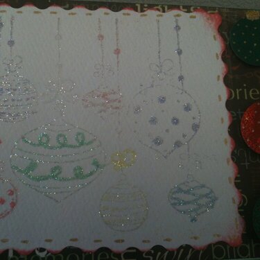 Embossing-multi-color glitter