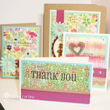 Thank You mini-folder with matching cards