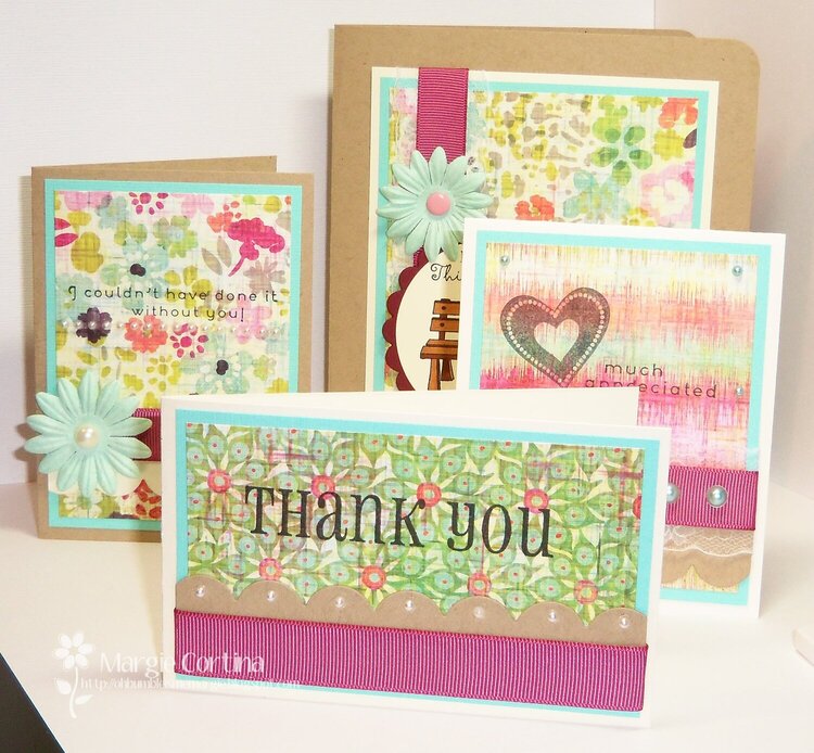Thank You mini-folder with matching cards
