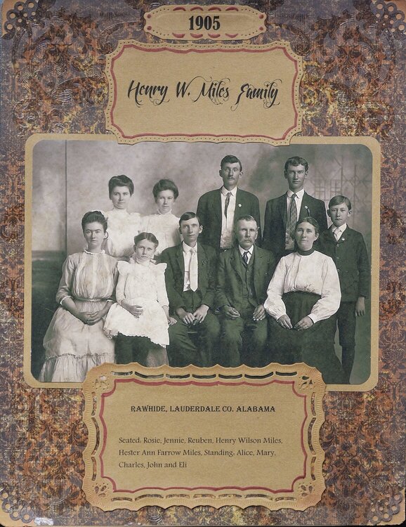 1905 Henry W. Miles Family