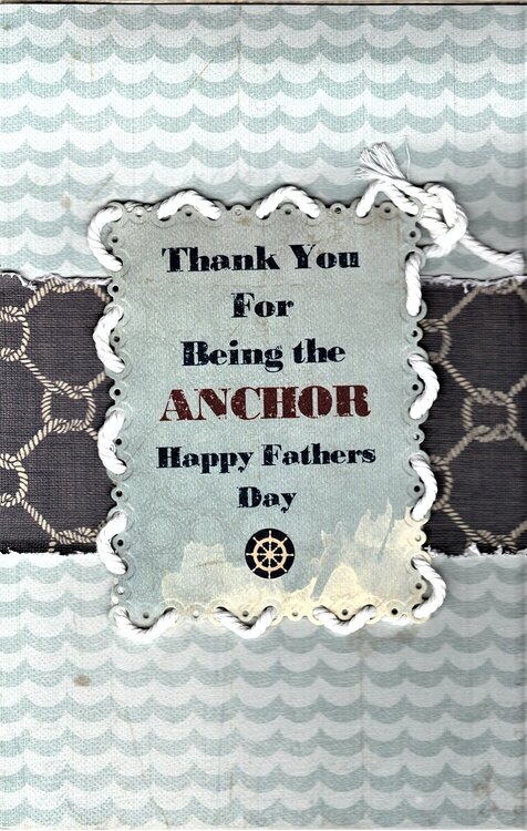 Anchored Father&#039;s Day Card (Inside Message)