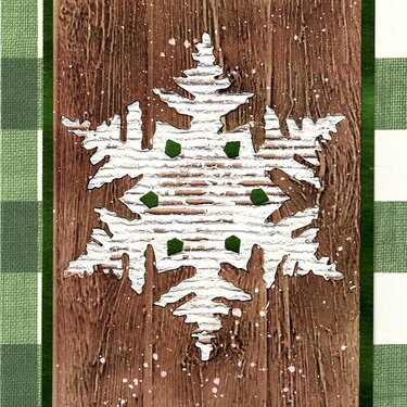 Rustic Snow Flake Card