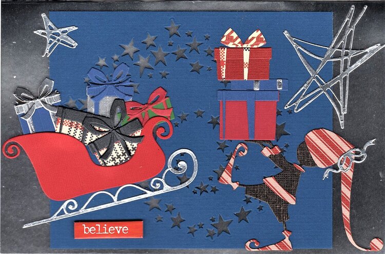 Large Christmas Cards - believe
