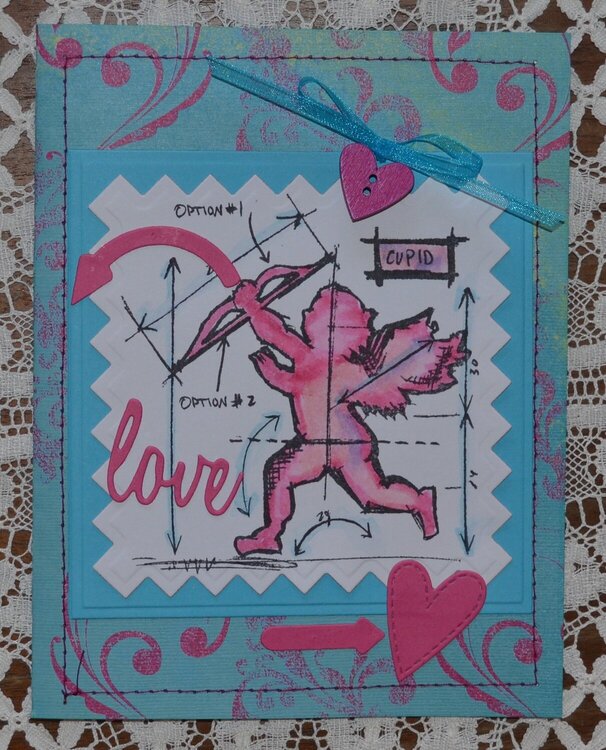 Valentine Blueprint Cards - A different take #1