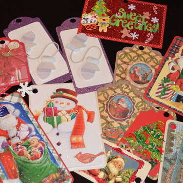 Repurposed Cards for Christmas Tags