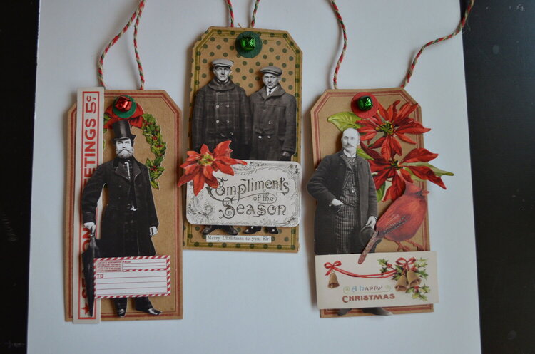 Paper Doll Tags for Christmas 2023