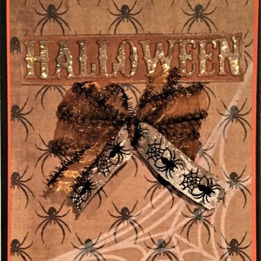 Halloween Spider Card