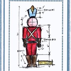 4 Christmas Blue Prints - #2 Toy Soldier