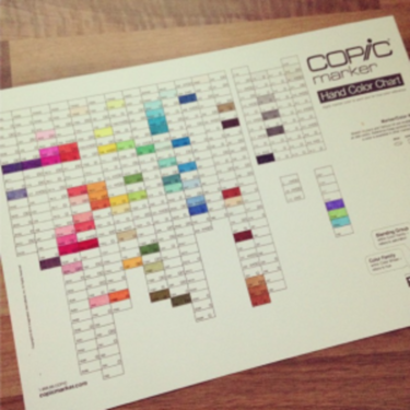 My copic color chart