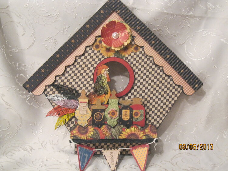 French Country Wall Birdhouse Decor