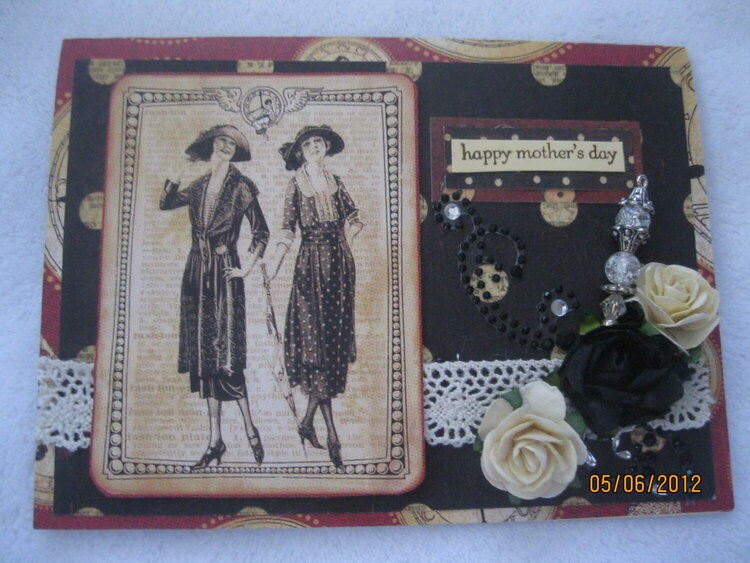 Fashionista mothers day card