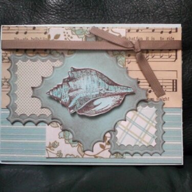 Seashell card for Take Ten challenge