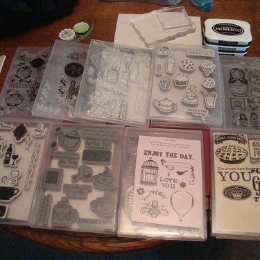Acrylic and unmounted rubber stamp storage