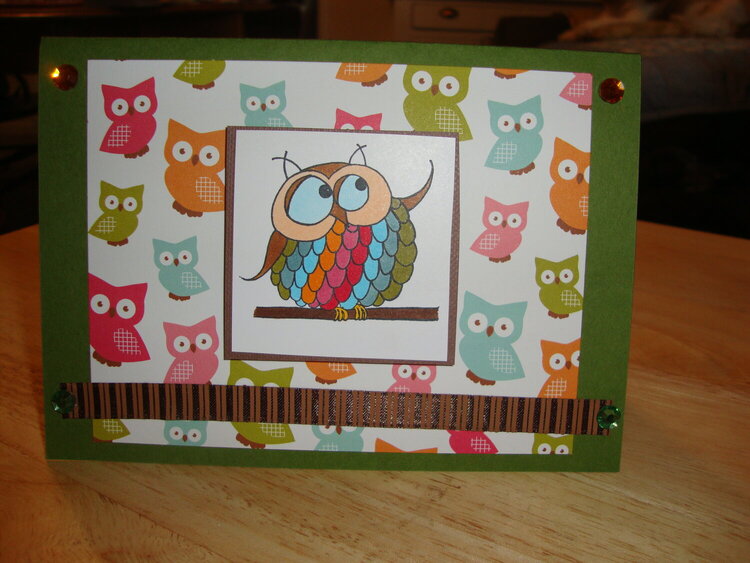 Hello Owl card