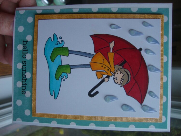Rainy Day card with My Favorite Things stamp set