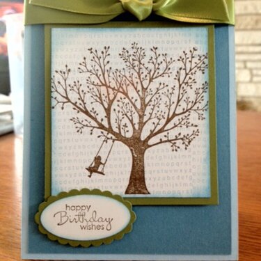 Happy Birthday stampin up card